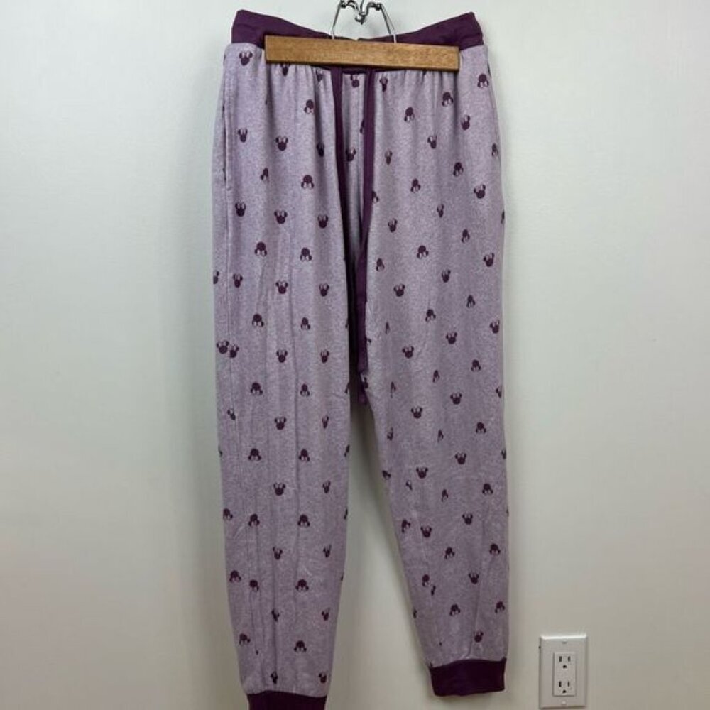 Disney Women's Small Purple Minnie Mouse Sleepwear Loungewear Set Long Sleeve - Picture 5 of 11